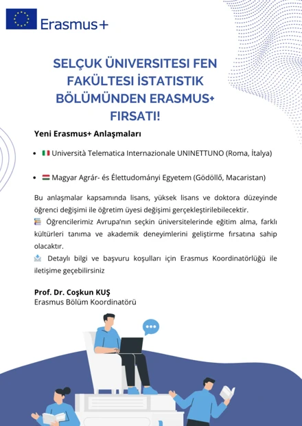 Bölümümüz Öğrencileri için ERASMUS Fırsatı 